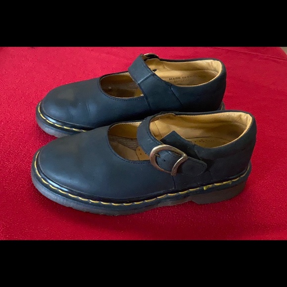 Vintage Dr. Doc Martens Mary Jane Shoes Black US 6 - Picture 3 of 13